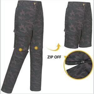 Camouflage Zip-Off Cargo Pants